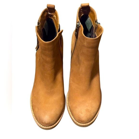 Blondo Ankle Boots Waterproof Booties Cognac Suede Women’s Size 9M Zip Boho - Picture 7 of 10